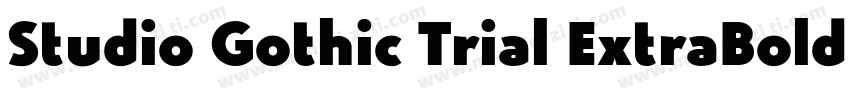 Studio Gothic Trial ExtraBold Itali字体转换